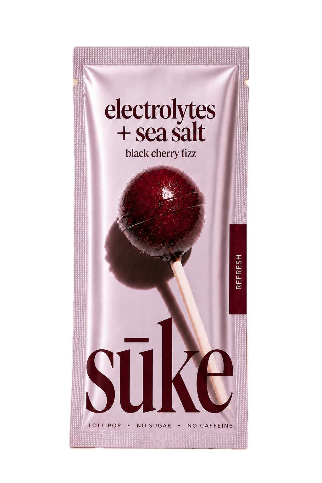 sūke black cherry fizz lollipop